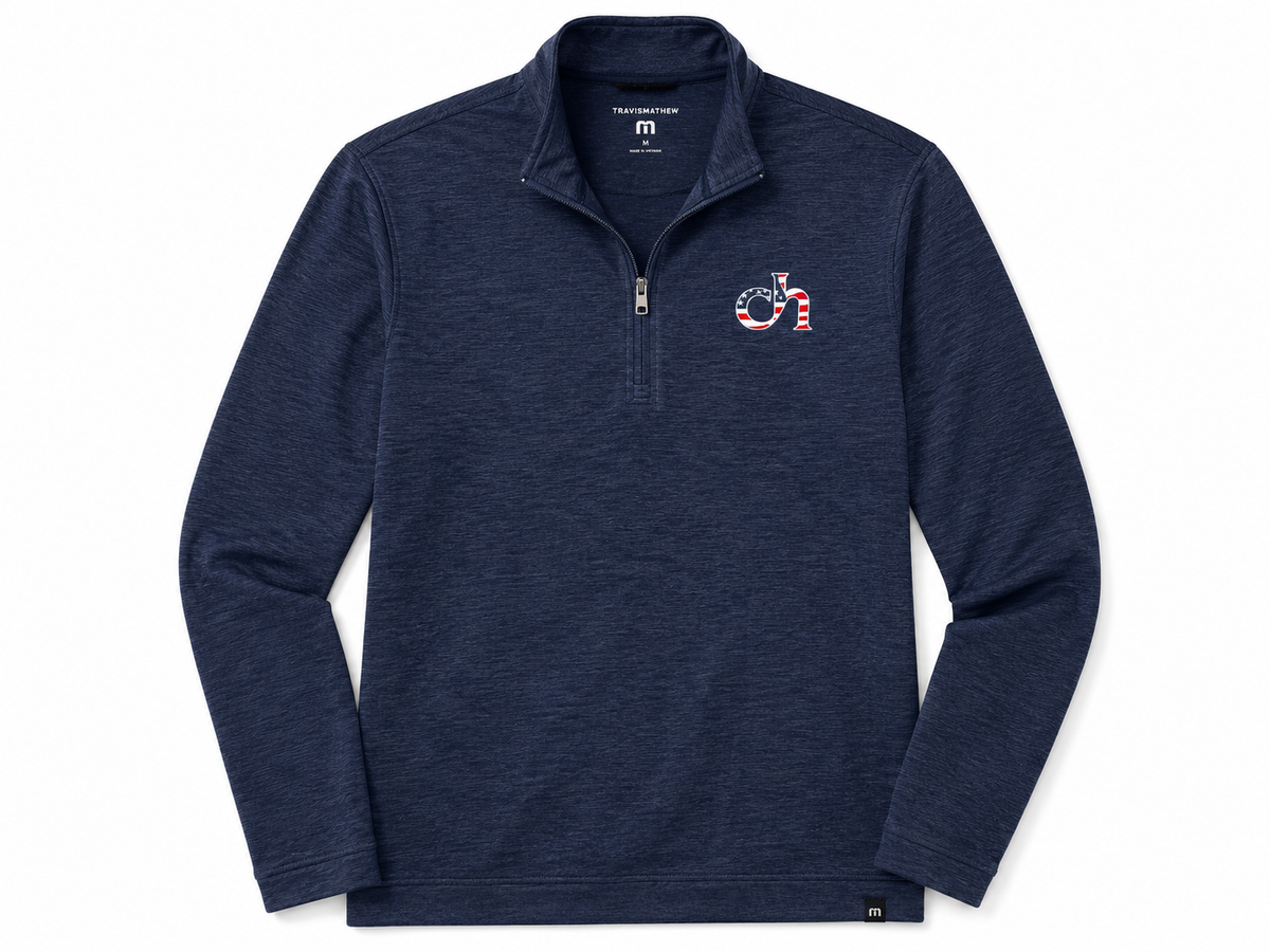 Cascia Hall Stars & Stripes Travis Mathew Quarter Zip Main image