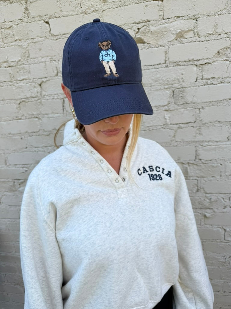 Navy Ch Teddy Bear Hat Main image