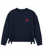 Navy CH Tie-back Sweater