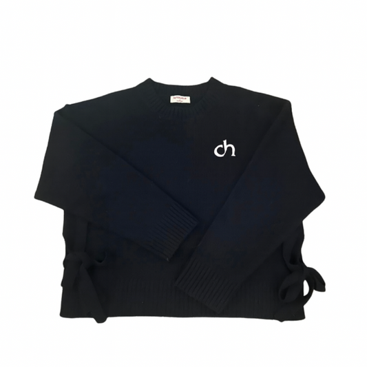 Bow Sweater Navy White CH